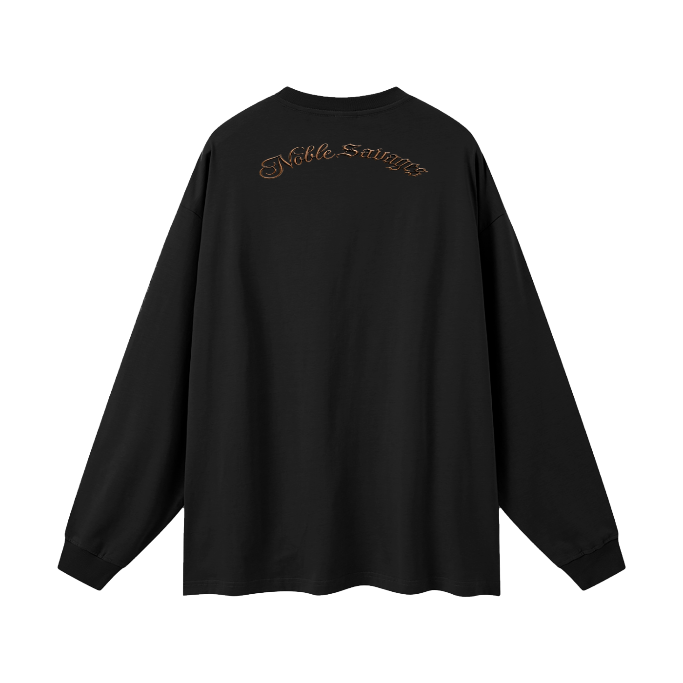 Chief Sitting Bull Silhouette Graphic Tee Authentic. Uncompromising. Native-Owned.Oversized Long Sleeve T-Shirt