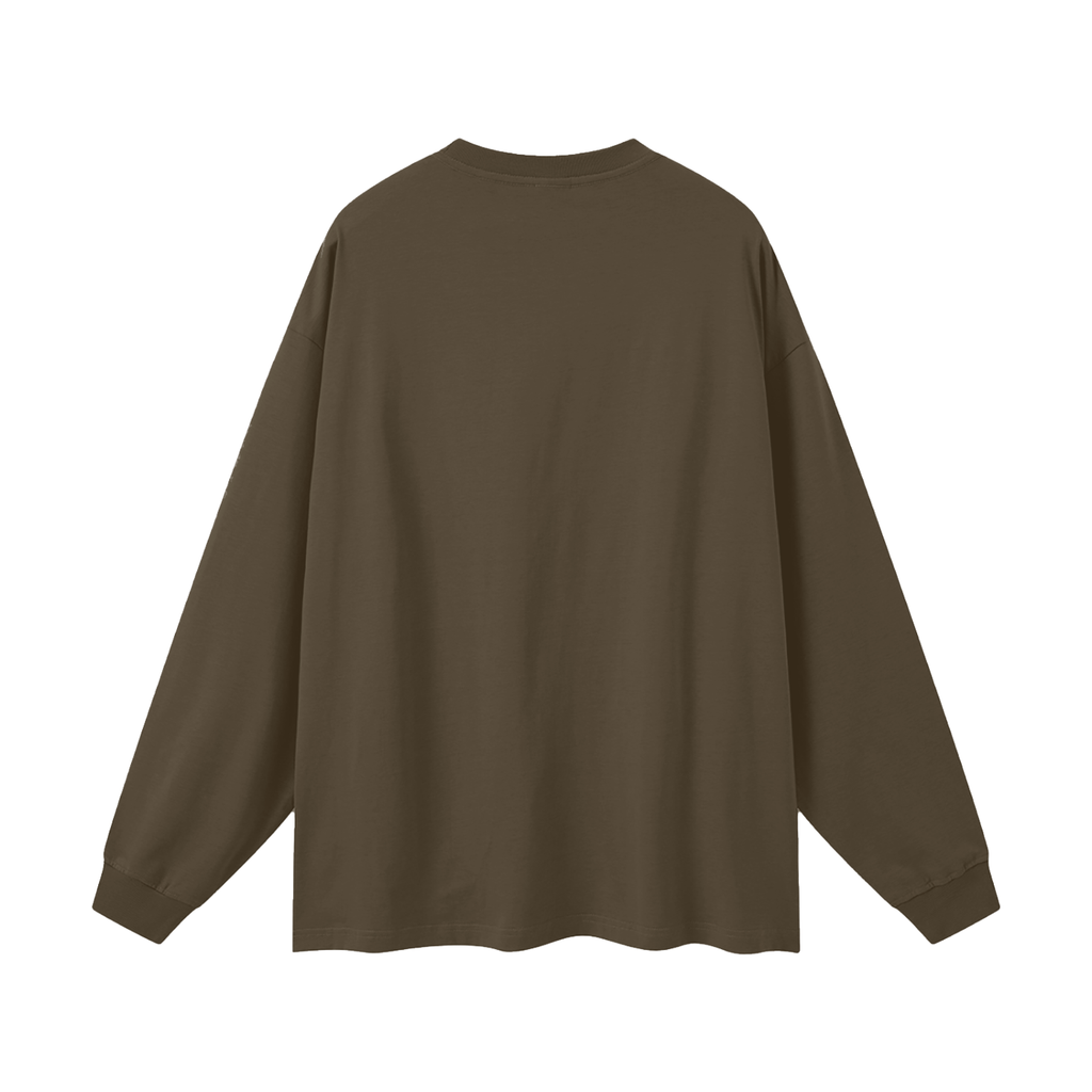 "Survivors" Of Little Big Horn. Image on front  Unisex Long Sleeve T-Shirt Native American Made Clothing