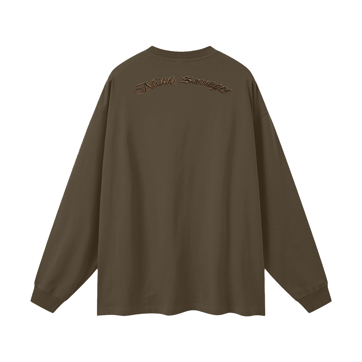 Noble Savages Indian Fighters Historical Statement Tee  Black Oversized Unisex Long Sleeve TShirt
