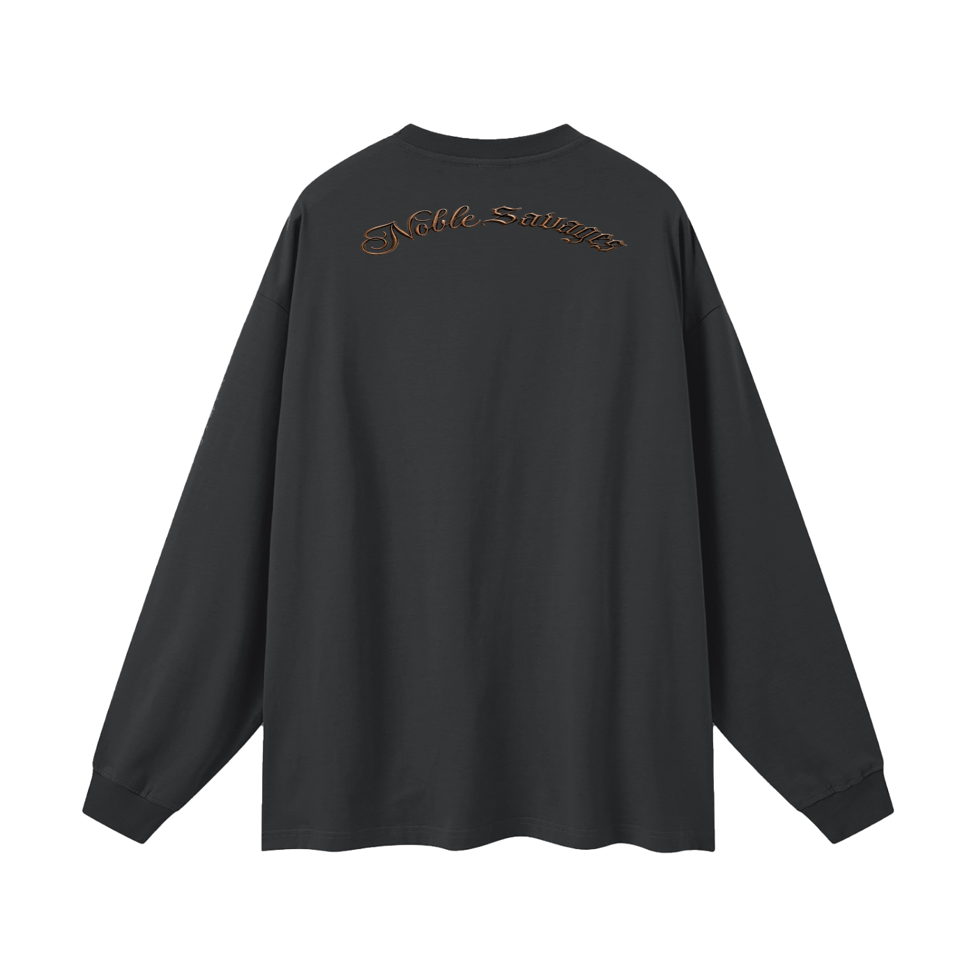 Noble Savages Indian Fighters Historical Statement Tee  Black Oversized Unisex Long Sleeve TShirt