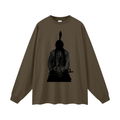 TheChief Sitting Bull Heritage Silhouette TeeOversized  Long Sleeve T-Shirt