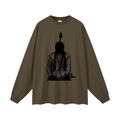 Sitting bull shadow Oversized Unisex Long Sleeve T-Shirt